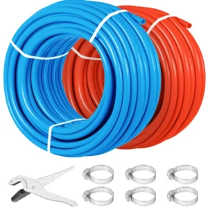 300Ft Red and 300Ft Blue 1/2 Inch PEX Tubing for Radiant Heat