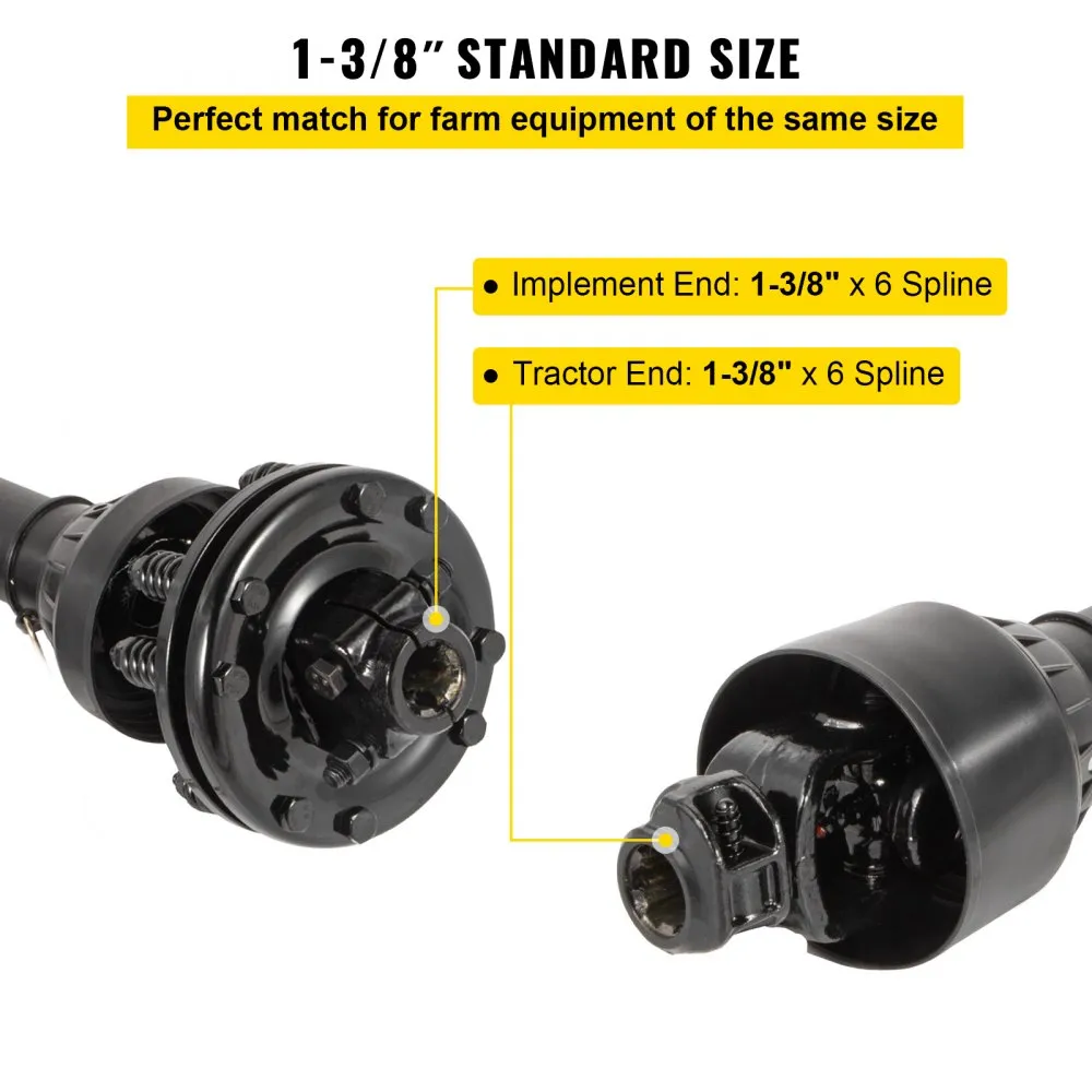 6 Spline Tractor Drive Shaft for Rotary Cutters & Mowers - Image 3