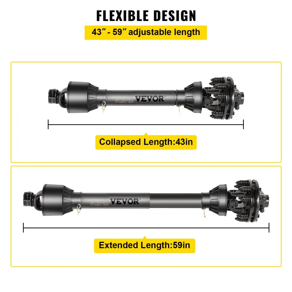 6 Spline Tractor Drive Shaft for Rotary Cutters & Mowers - Image 4