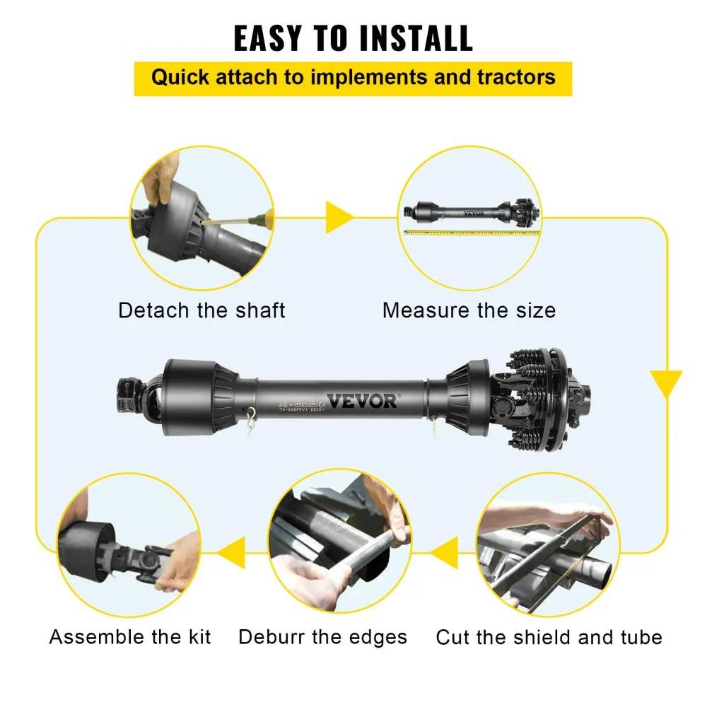 6 Spline Tractor Drive Shaft for Rotary Cutters & Mowers - Image 6