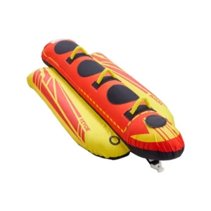 VEVOR 3-rider inflatable hot dog towable tube for boating