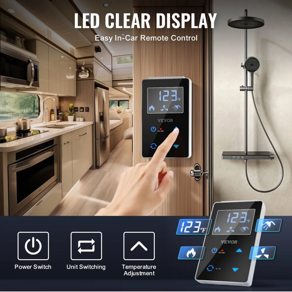Tankless Water Heater with Remote for Camper and RV Use - Image 4
