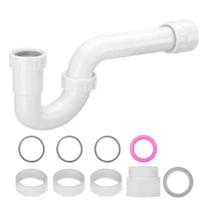 VEVOR 1-1/2 Inch P-Trap Sink Drain Kit White