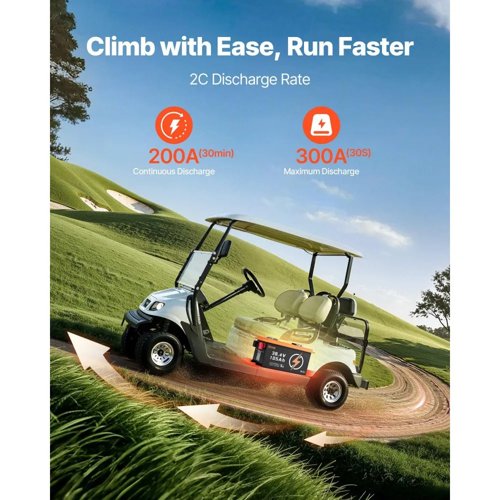36V 105Ah LiFePO4 Golf Cart Lithium Battery - Image 3