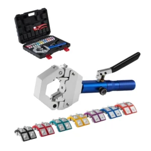 VEVOR Hydraulic Hose Crimper Kit with 7 Dies for Automotive Repair