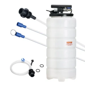 Automotive vacuum fluid extractor for oil change