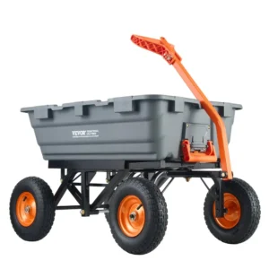 1500 lbs heavy-duty garden dump cart for farm and lawn use