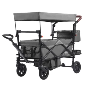 VEVOR 2-kid collapsible wagon stroller for camping and park