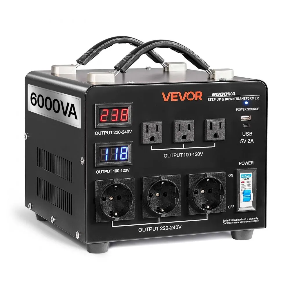 6000VA automatic step up and down voltage converter transformer