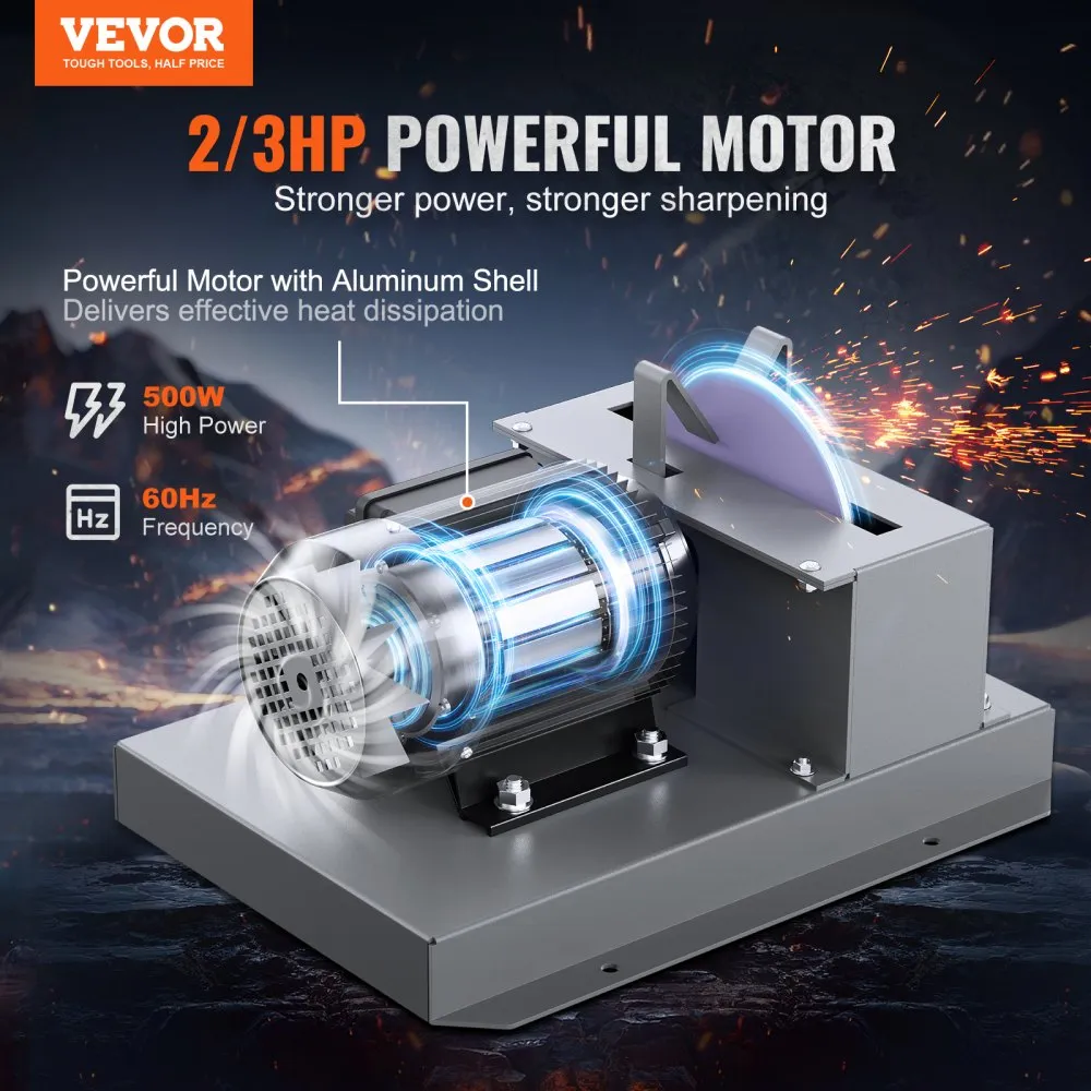 Heavy-duty bench mower blade sharpening machine