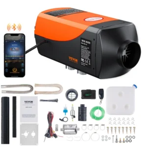8KW diesel air heater with Bluetooth control for camper van