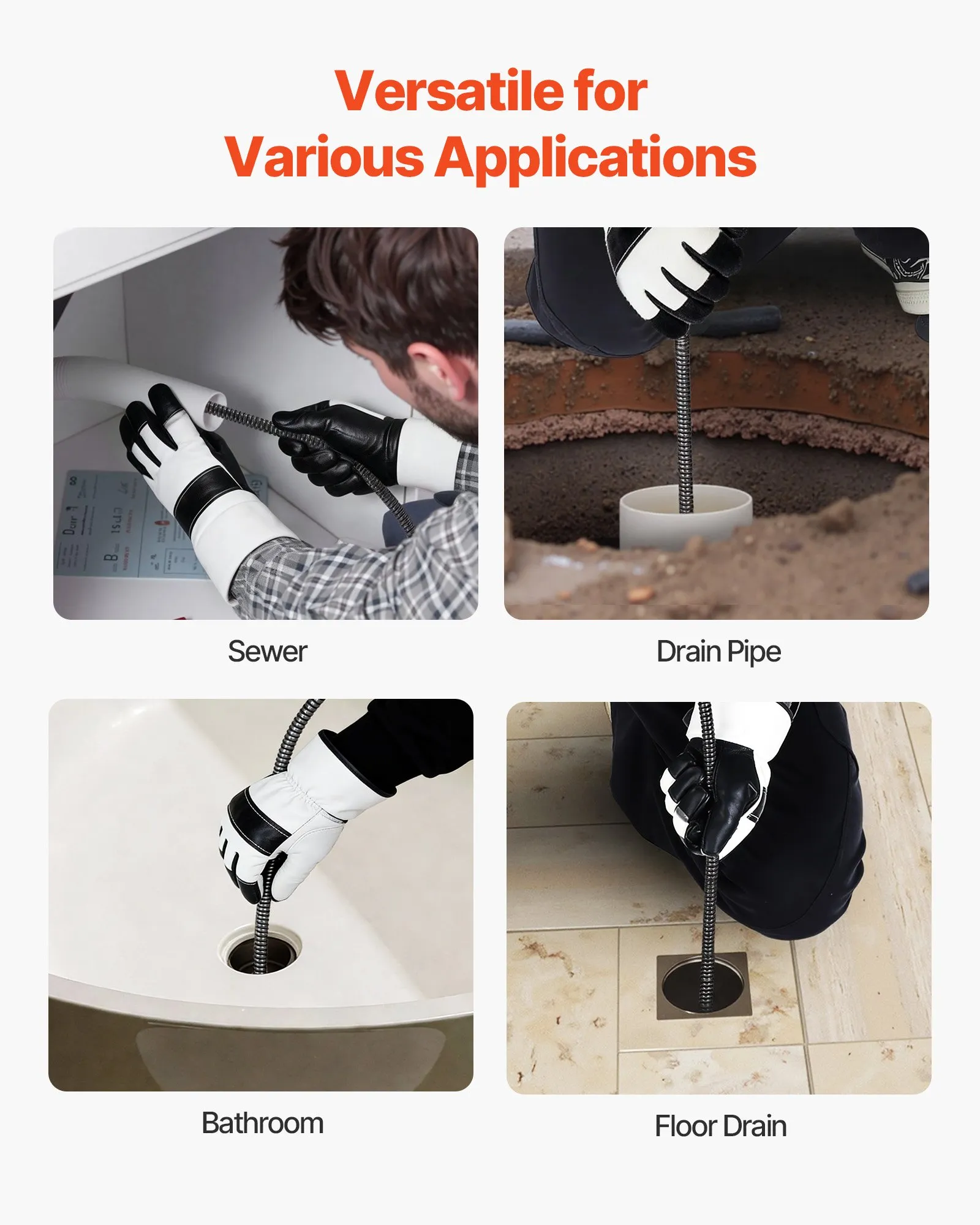 Drain Cleaner Machine with Wheels - Image 6